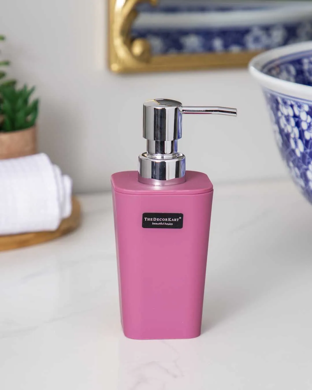 Delightful 4 Piece Bathroom Accessory - Pink