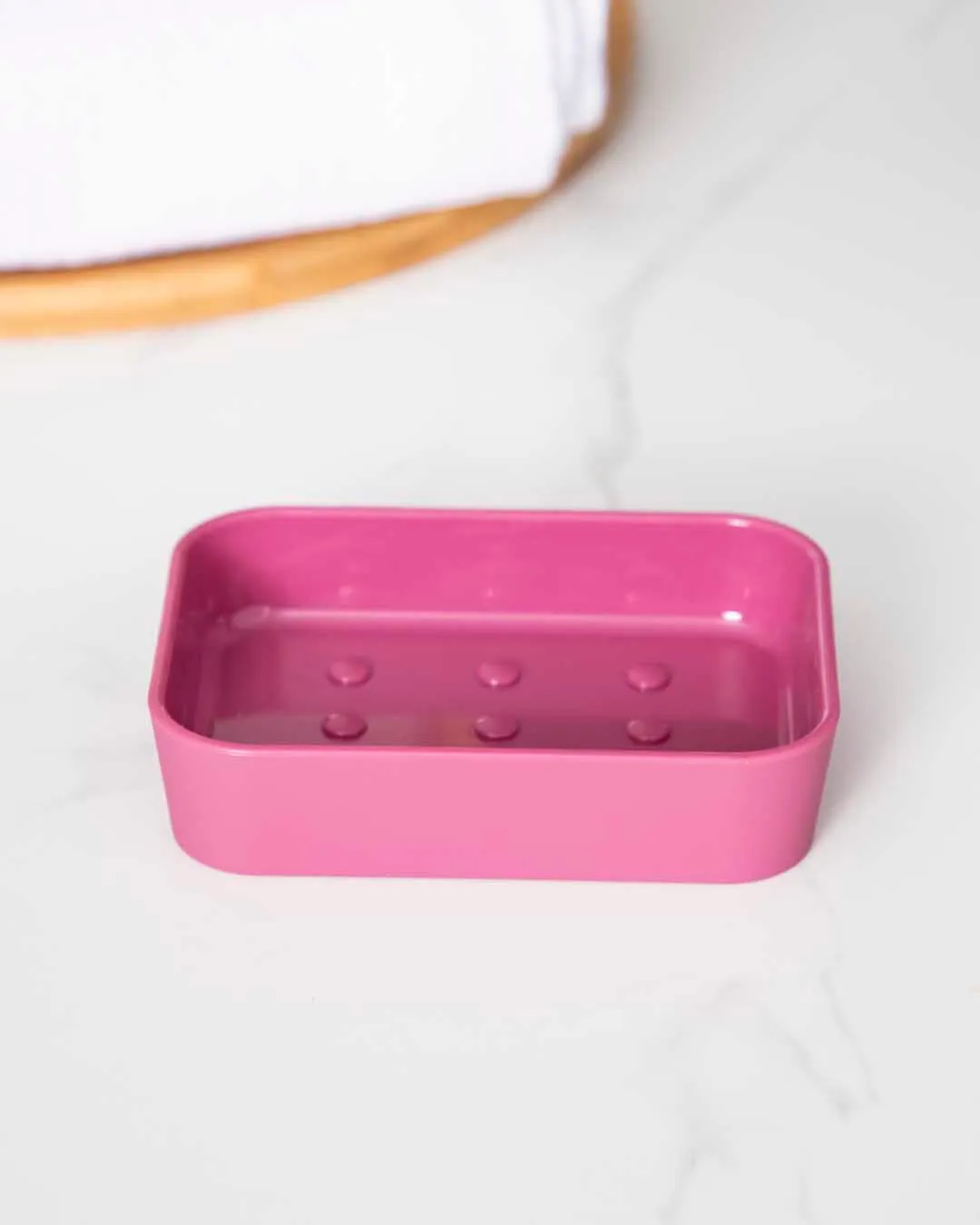 Delightful 4 Piece Bathroom Accessory - Pink