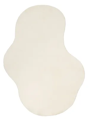Demelza Neutral Cream Irregular Shape Washable Rugmodern color block patchwork rug