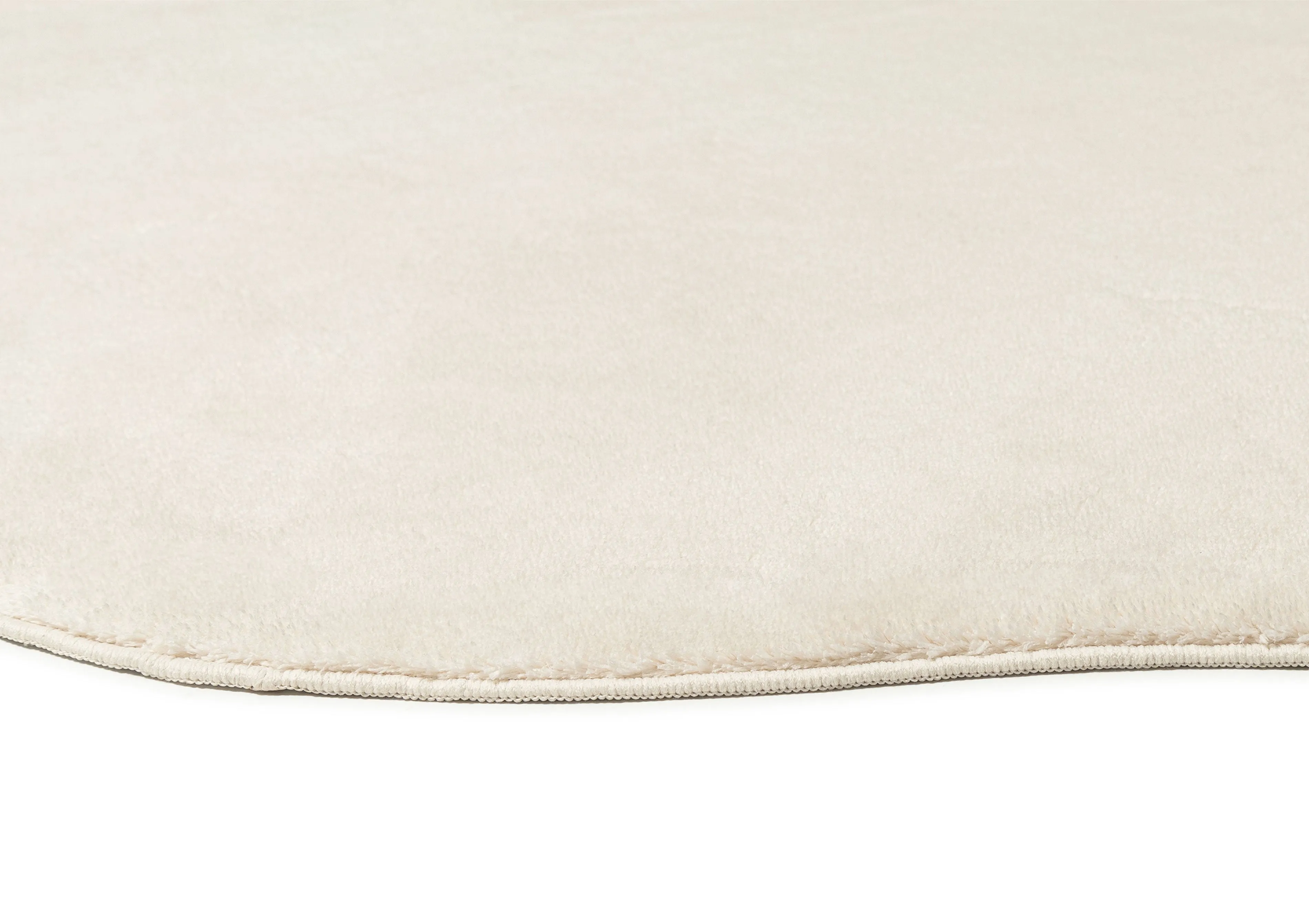 Demelza Neutral Cream Irregular Shape Washable Rug