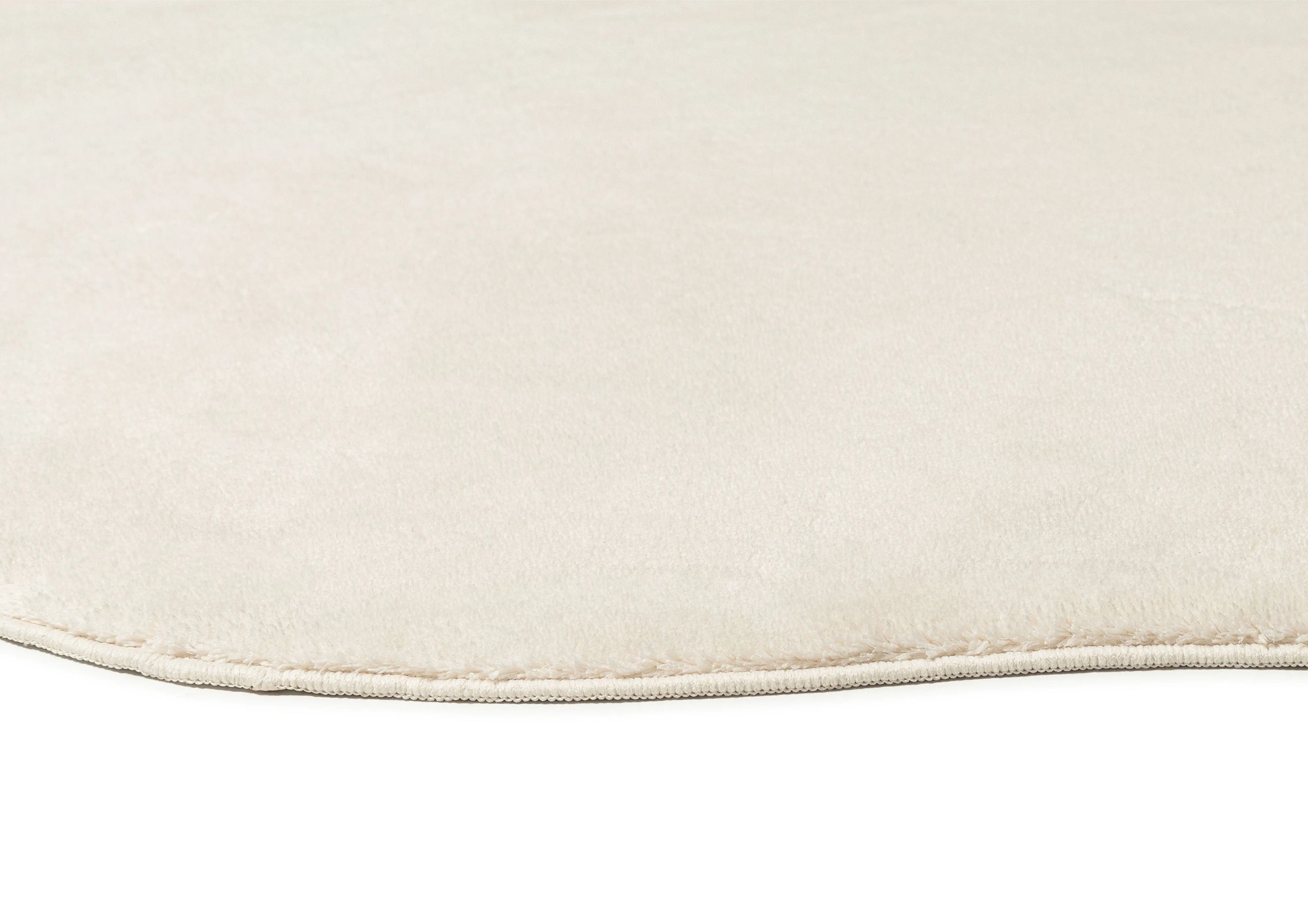 Demi Neutral Cream Irregular Shape Washable Rug