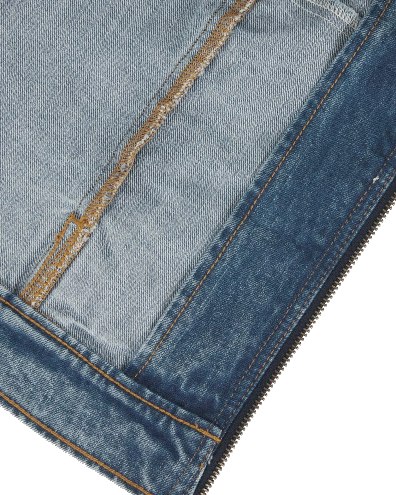 Denim Slim Jacket in Rinsed Blue Fade