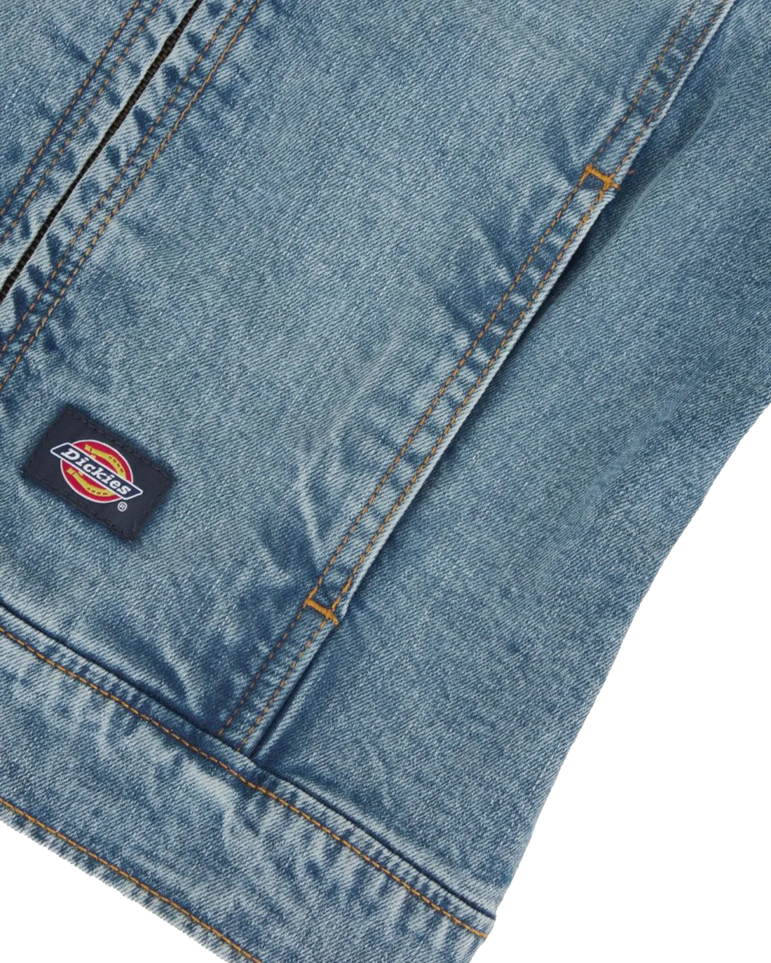 Denim Slim Jacket in Rinsed Blue Fade