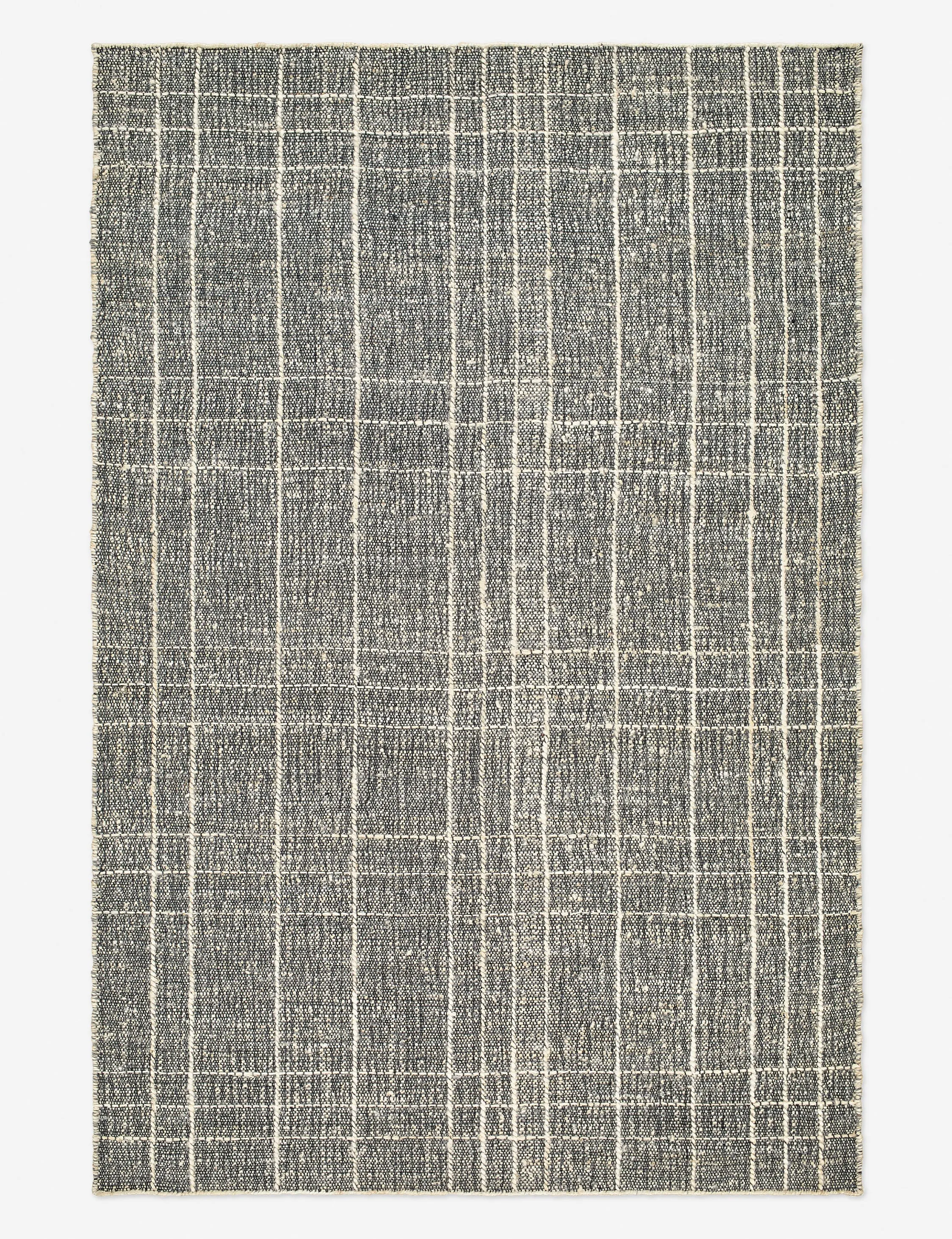 Denton Handwoven Jute-Blend Rugmodern color block patchwork rug
