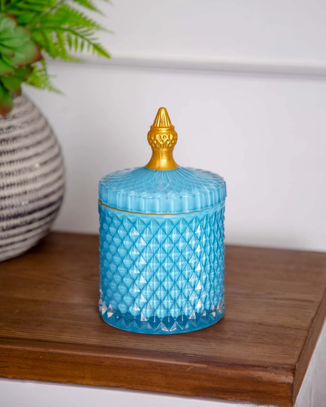 Diamond Candy Buffet Jar - Bluemodern kitchen decor ,kitchen dinner set ,dinnerware 