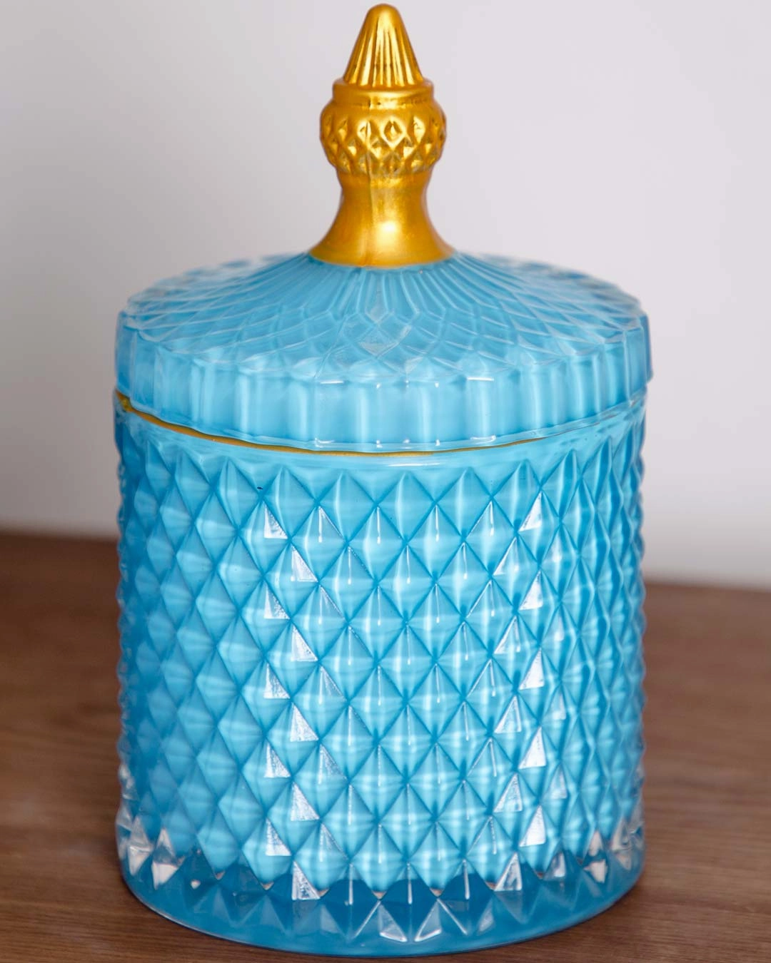 Diamond Candy Buffet Jar - Blue