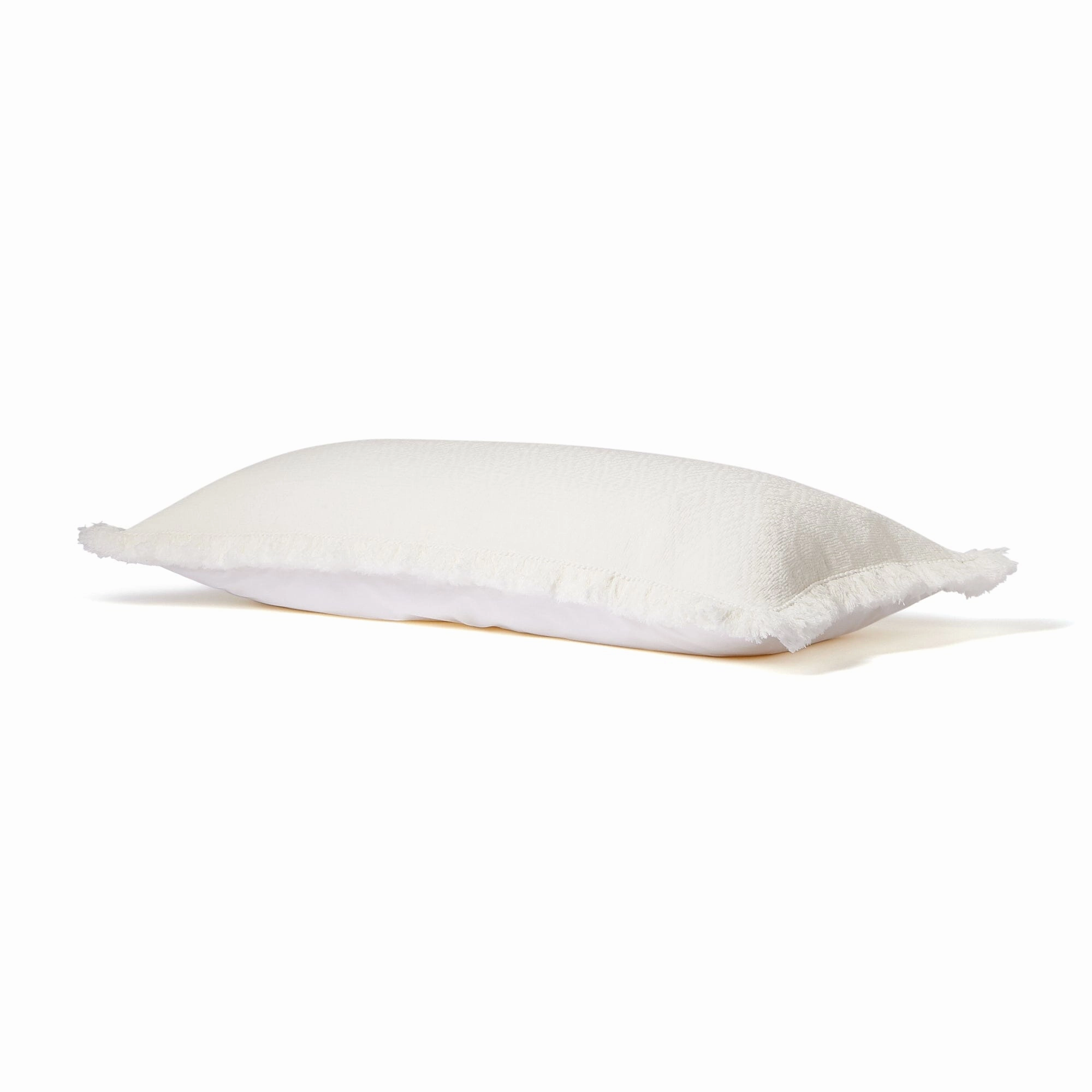 Diamond Fringe Cushion Cover 1000 X 450 White