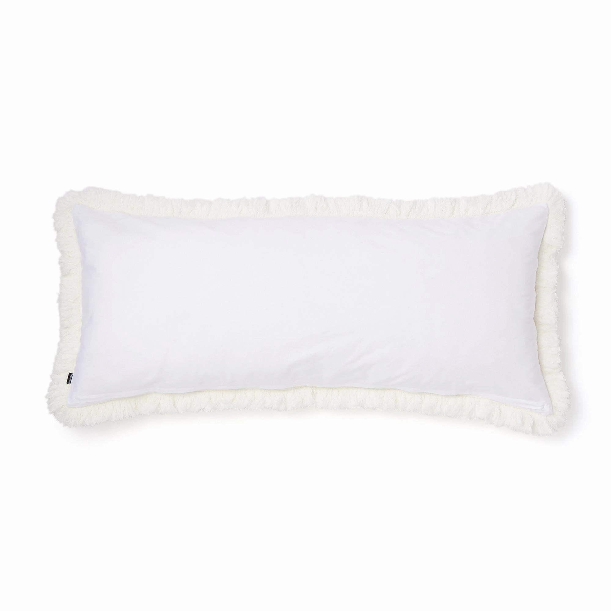 Diamond Fringe Cushion Cover 1000 X 450 White