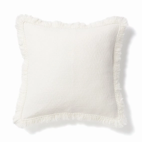Diamond Fringe Cushion Cover 450 x 450  Whitebedding sets ,throw blankets 
