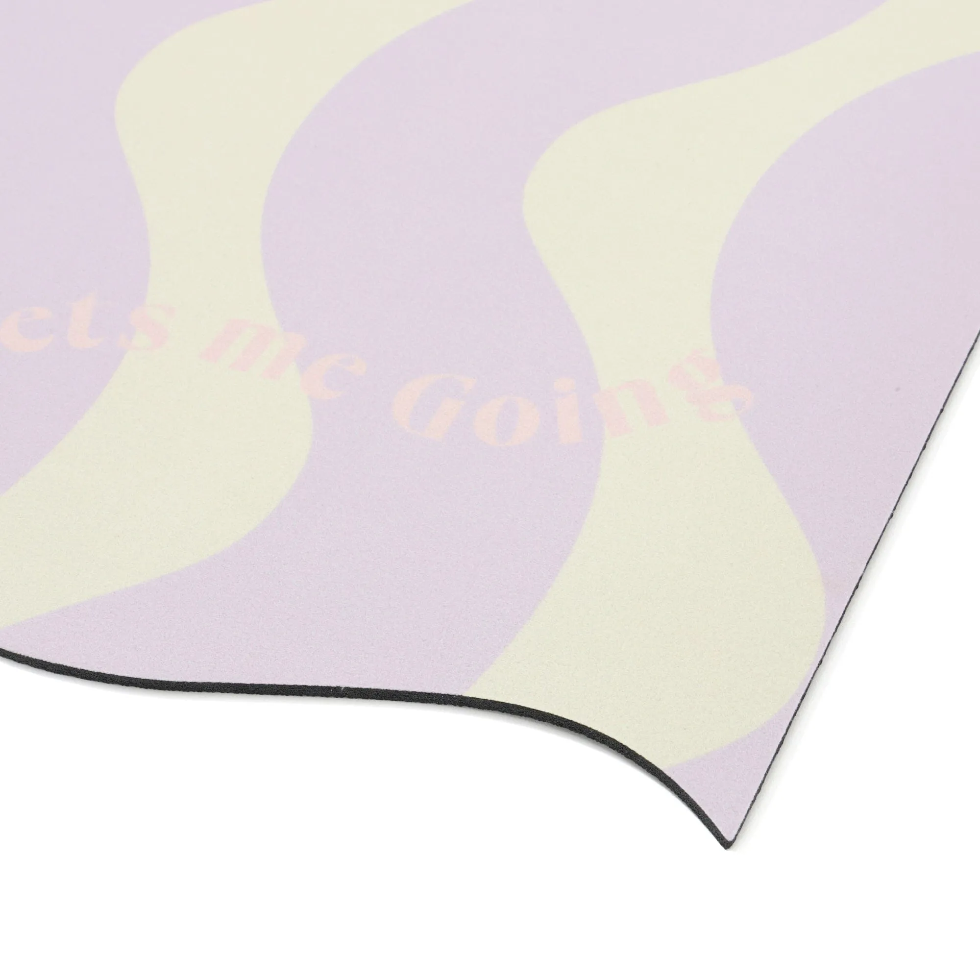 Diatomaceous Earth Soft Bath Mat Wave Purple