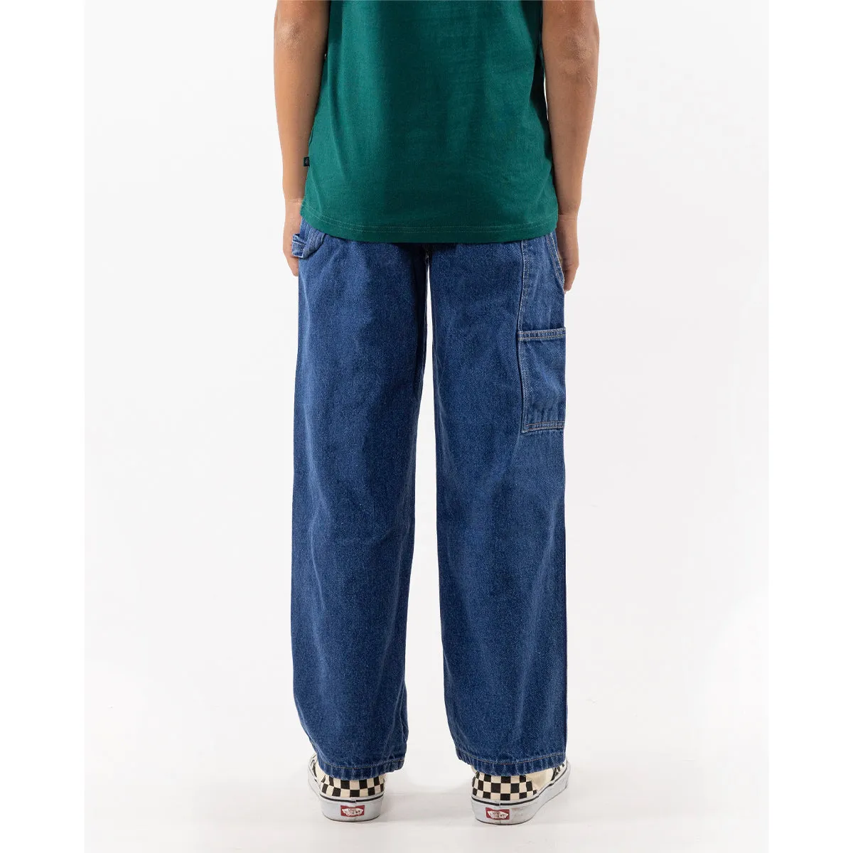 Dickies - 1993 Relaxed Fit Youth Carpenter Jeans Stone Washed Indigo Dickies