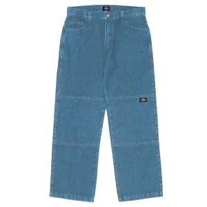 Dickies - 85-283 Double Knee Loose Fit Denim Jeans Stone Washed Indigo Dickies