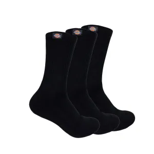 Dickies - Classic Label Crew Socks 3 Pack Black Dickies