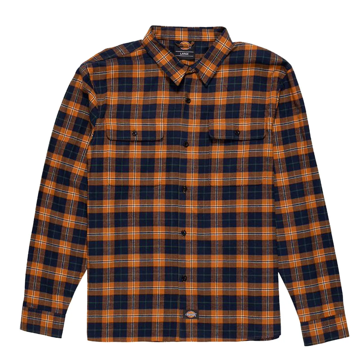 Dickies - Houston Flannel Shirt Brown Plaid Dickies