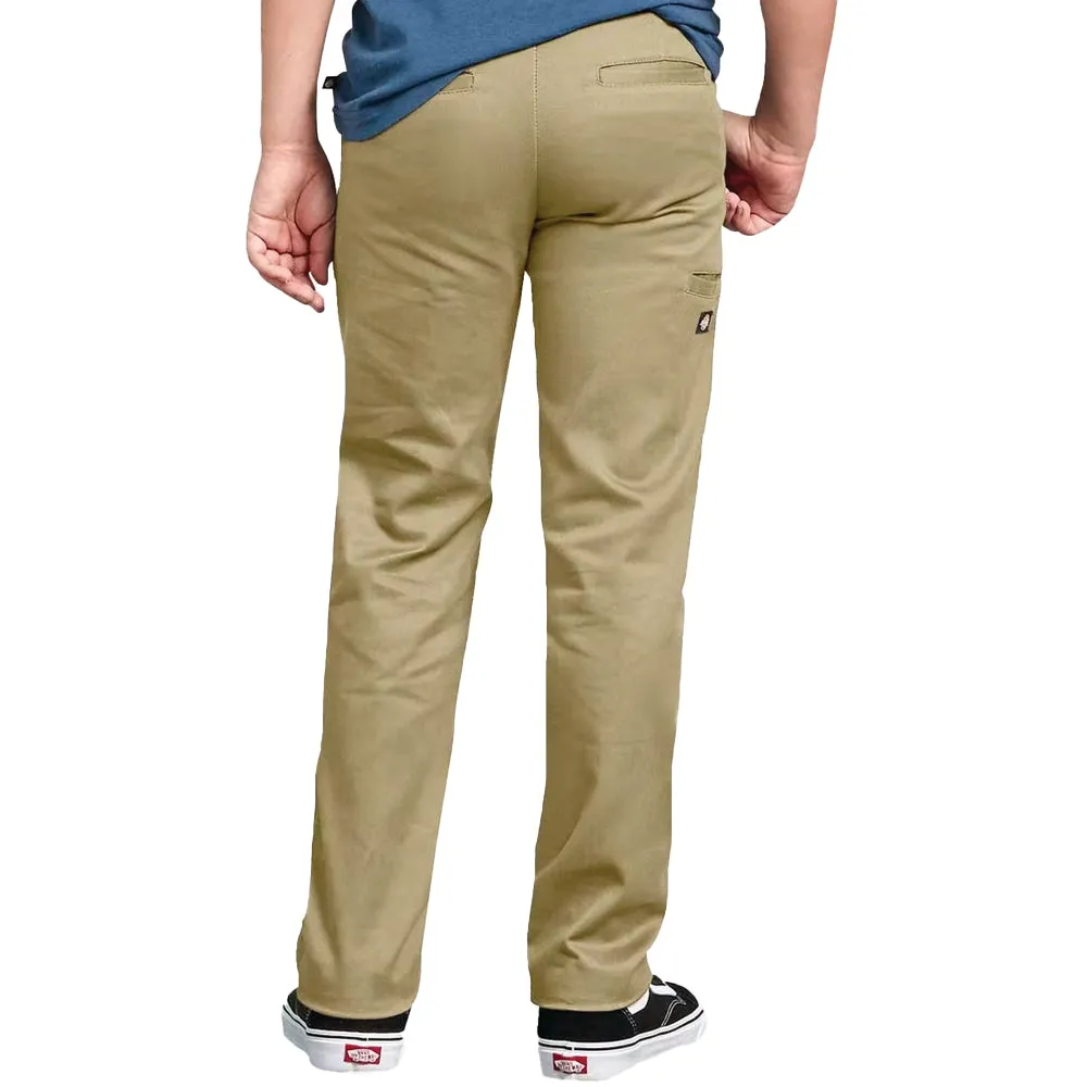 Dickies - Skinny Fit Straight Leg Youth Pants Khaki Dickies