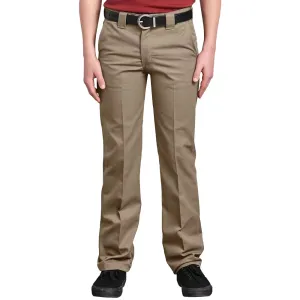 Dickies - Slim Fit Straight Leg Youth Pants Khaki Dickies