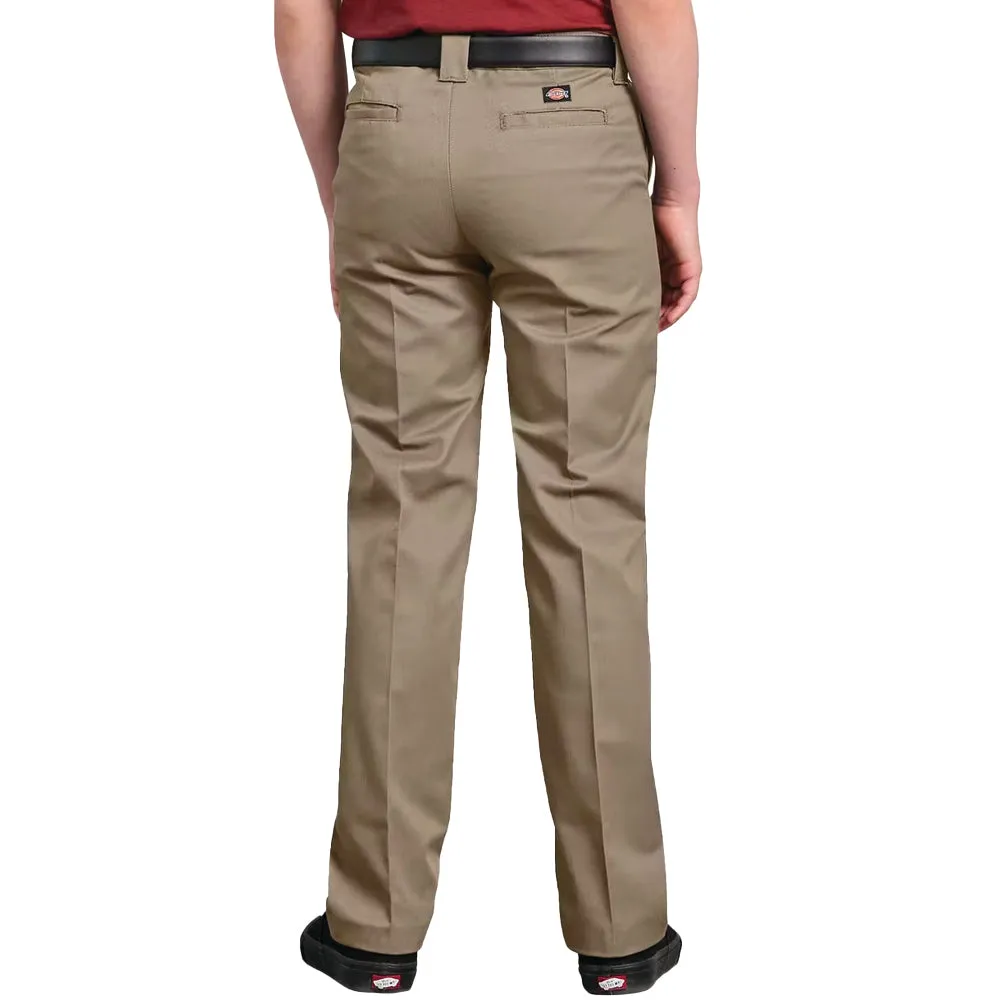 Dickies - Slim Fit Straight Leg Youth Pants Khaki Dickies