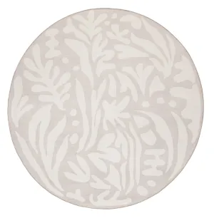 Didi Grey Cream Leaves Rollie Pollie Round Playmatmodern color block patchwork rug