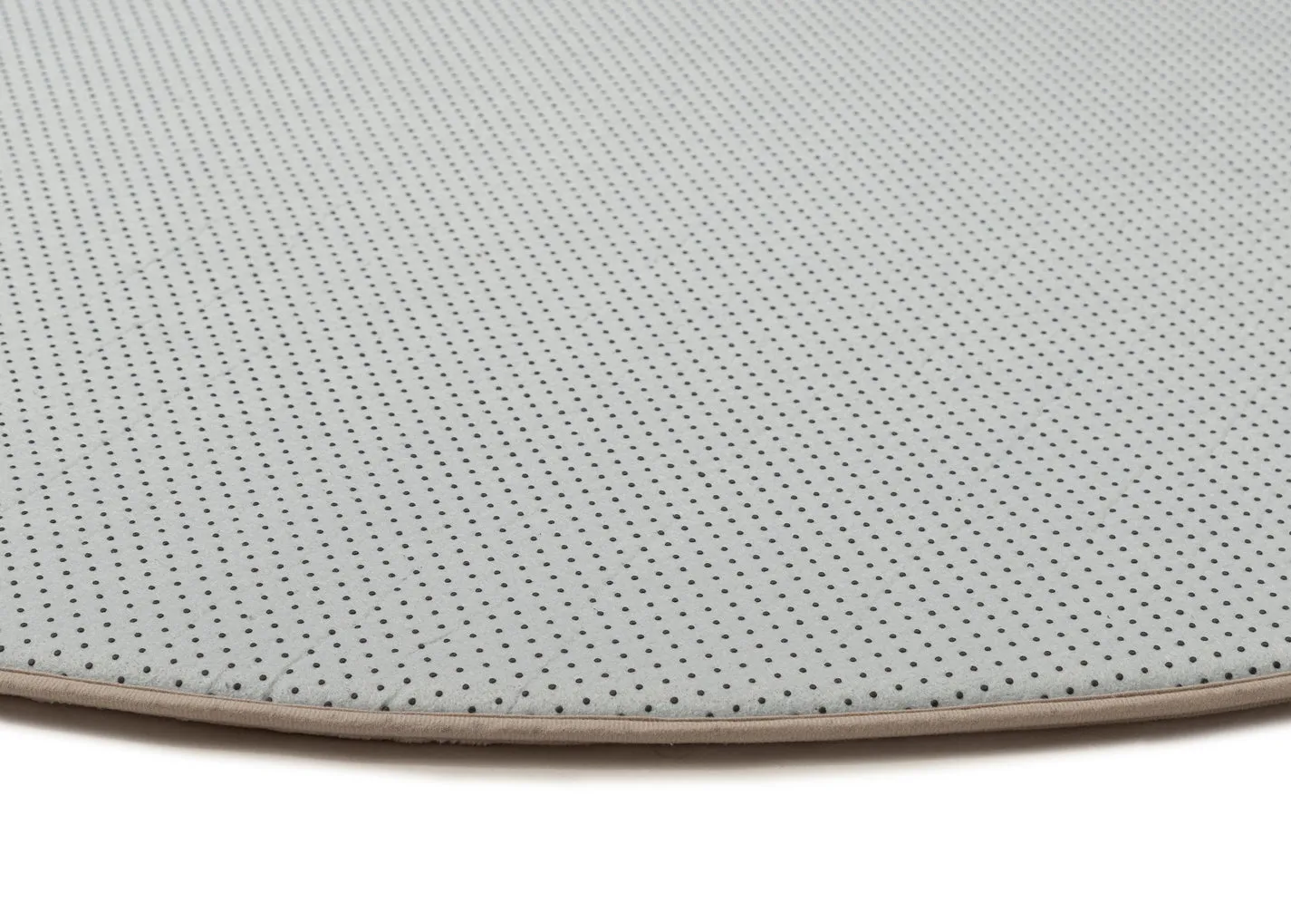 Didi Grey Cream Leaves Rollie Pollie Round Playmat