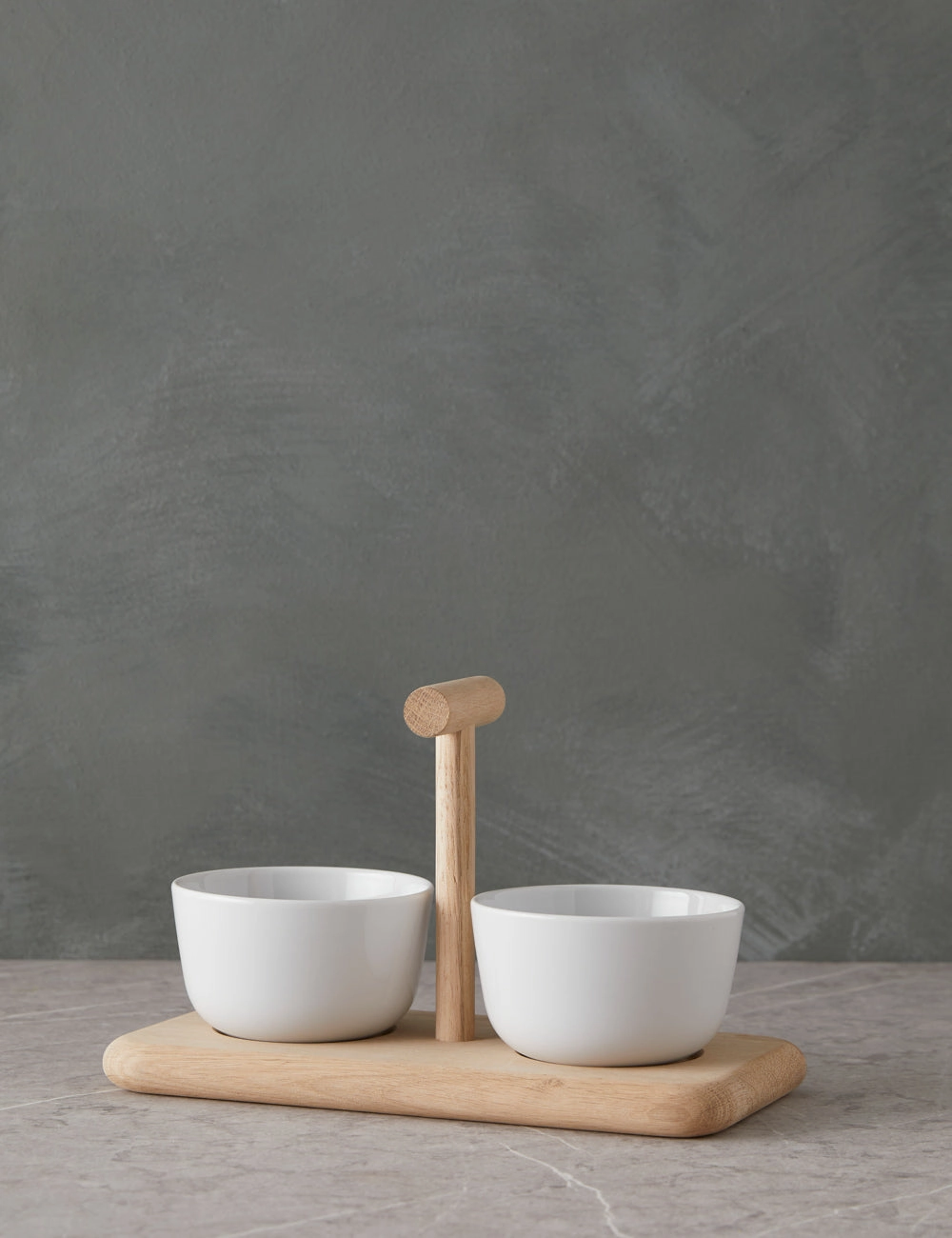 Dine Duo Condiment Set   Oak Base by LSA Internationalhome decor ,wall decor 
