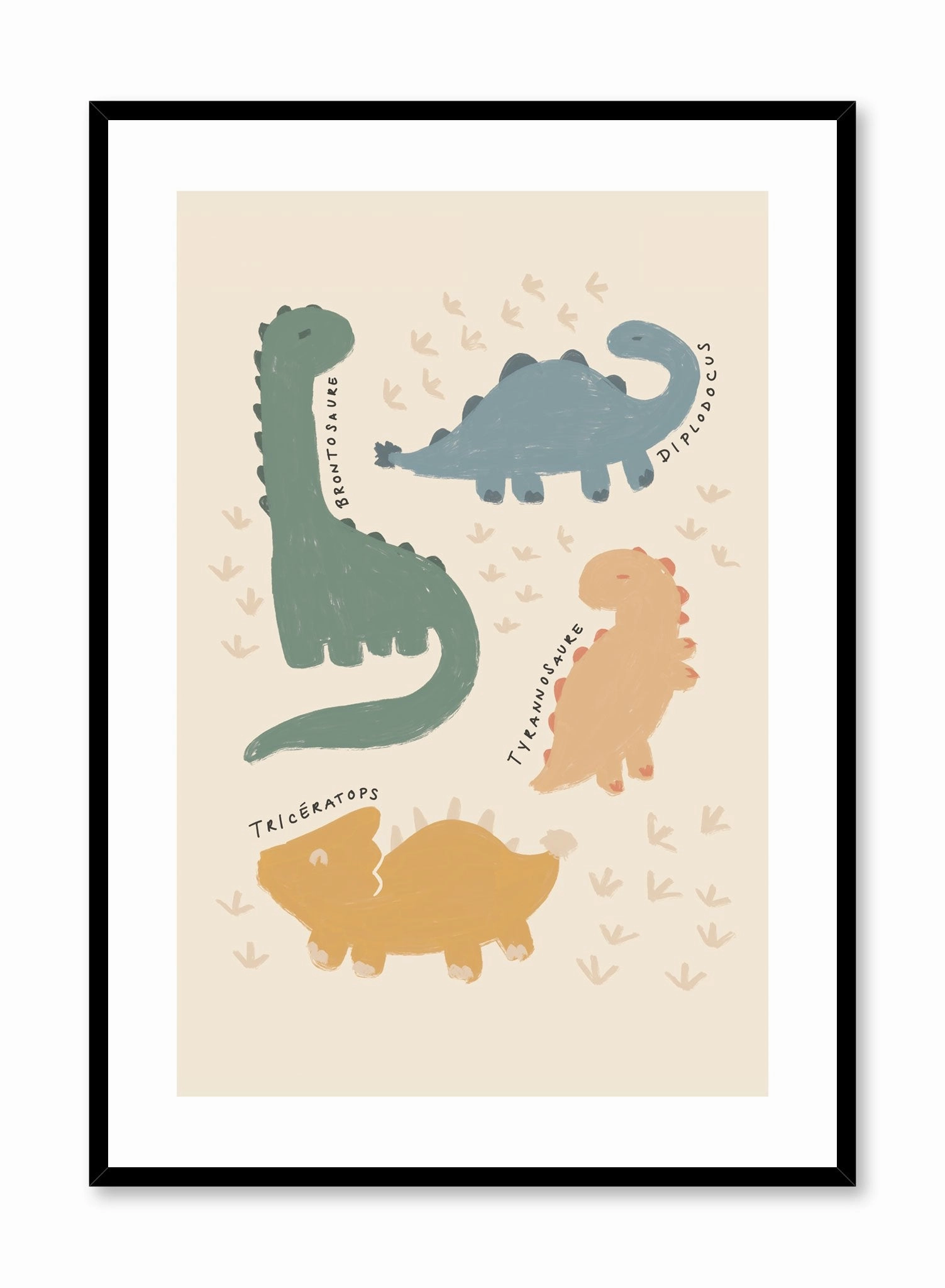 Dinos that I Know in French, Posterpop culture themed posters