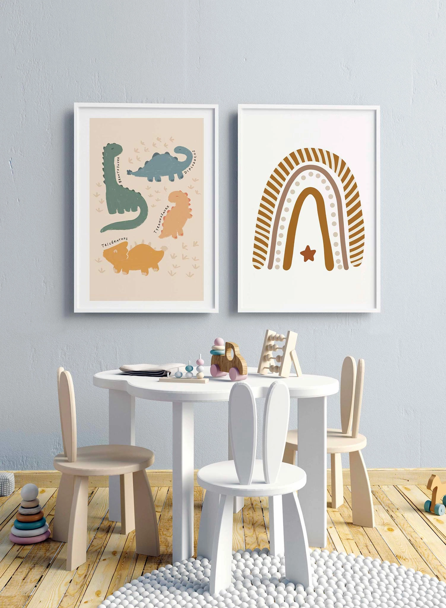 Dinos that I Know in French, Poster