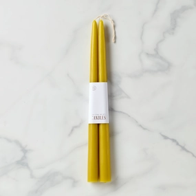 Dipped 12" Taper Candle Pair - Citrinehome decor ,wall decor 