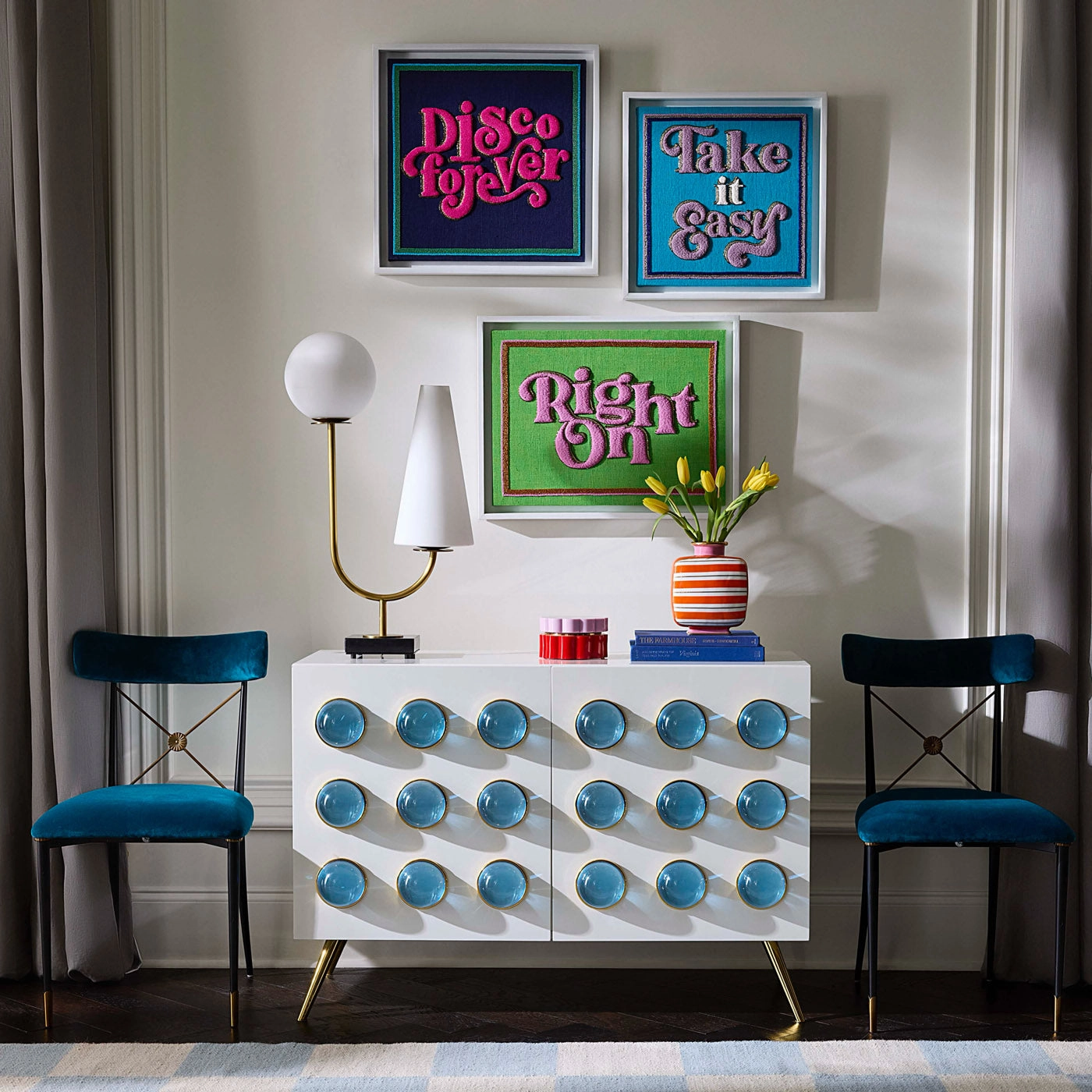 Disco Forever Beaded Art