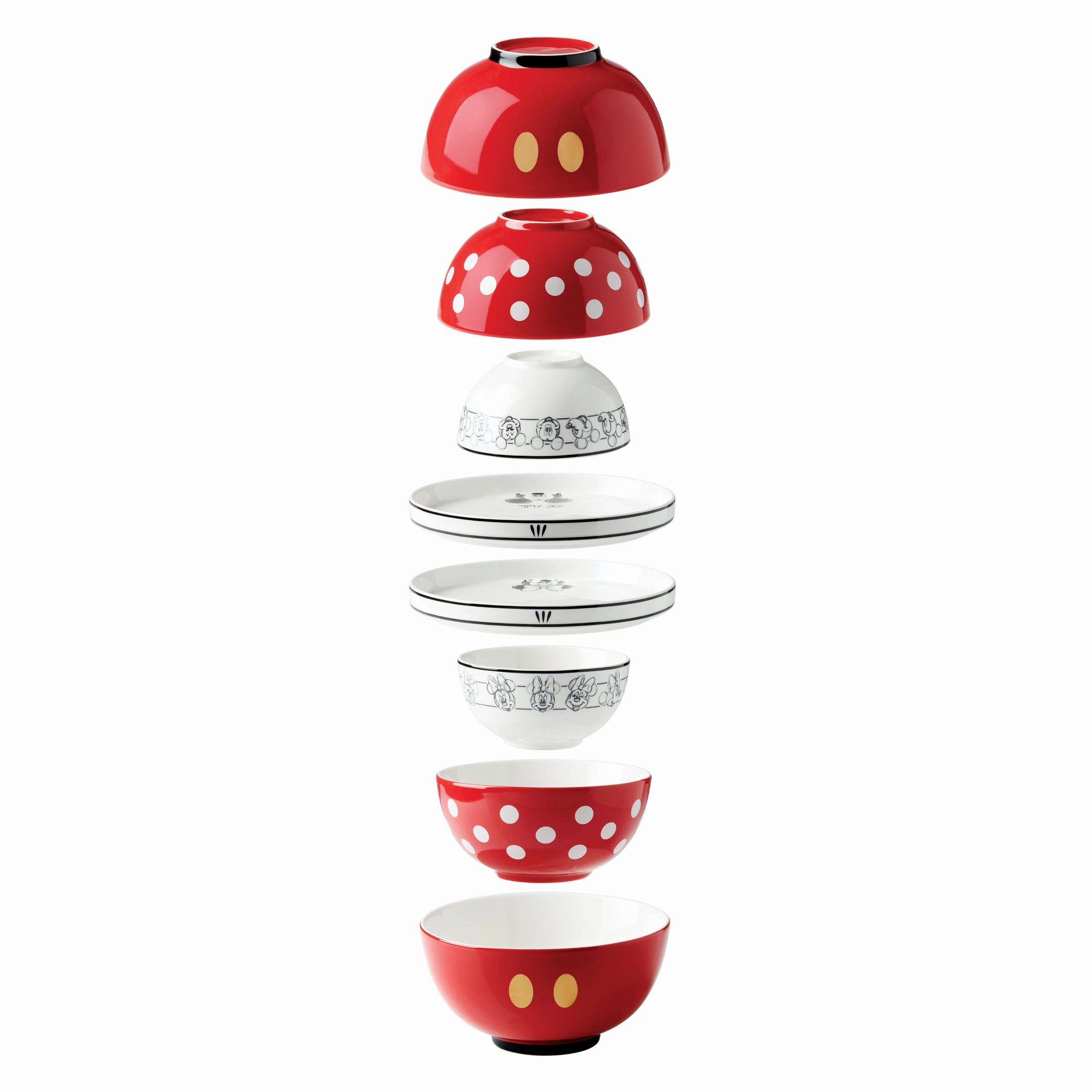 Disney 8-Piece Nesting Dinnerware Set