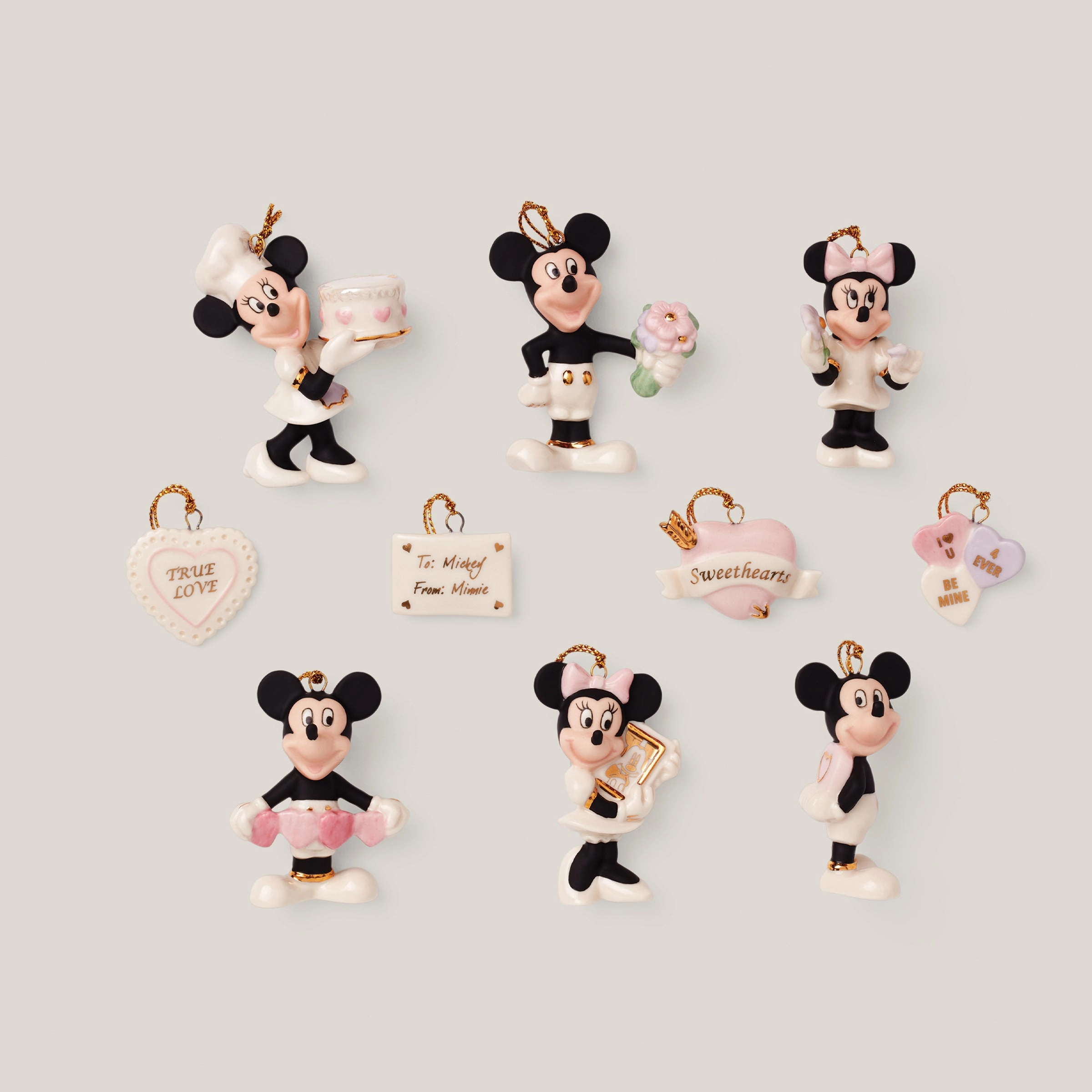 Disney Romantic Moments 10-Piece Ornament Sethome decor ,wall decor 