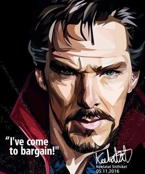 Doctor Strange Pop Art Wall Decoration Drawingmodern abstract painting decor