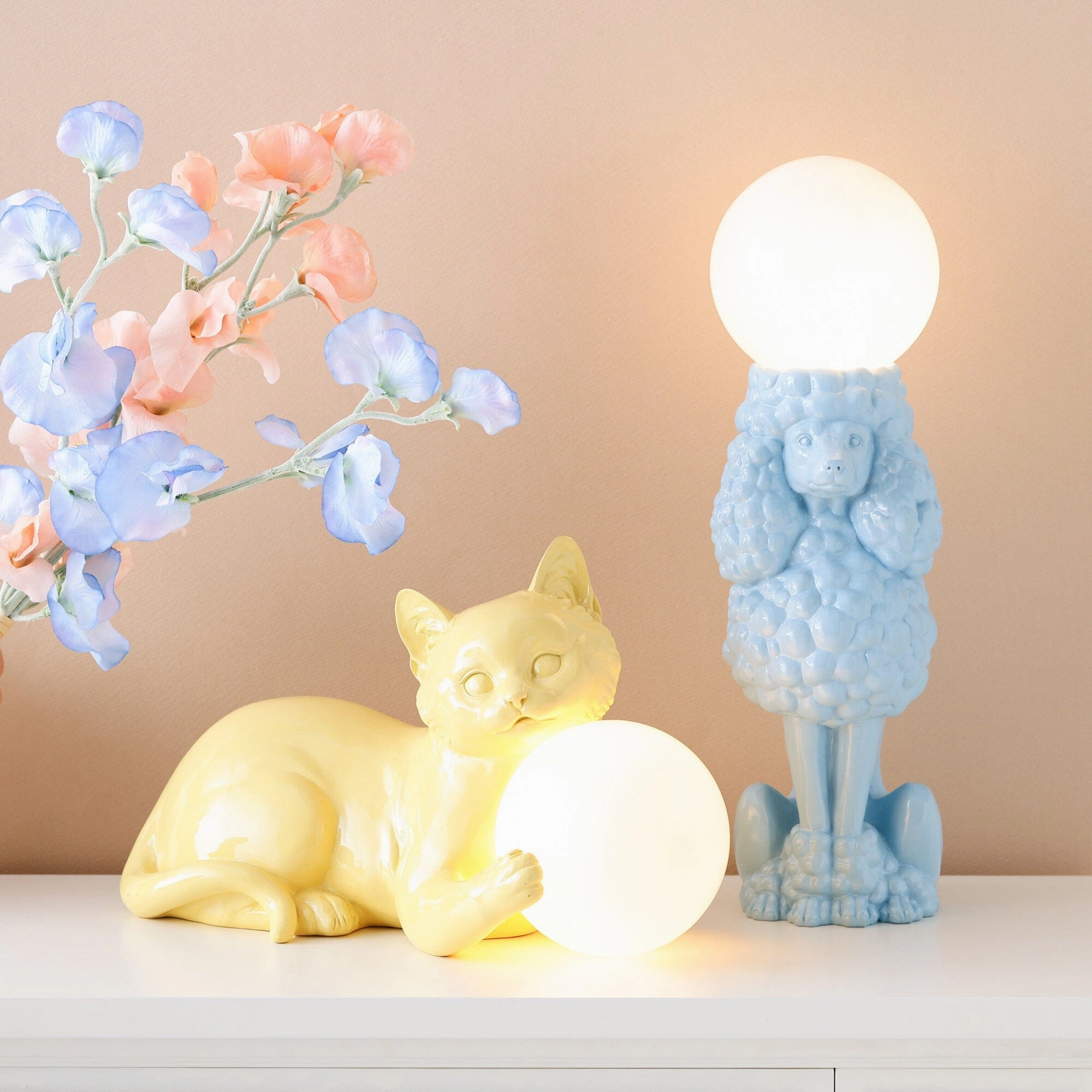 Dog Lamp Blue