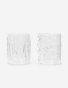 Doodle Glasses (Set of 2) by Ferm Livinghome decor ,wall decor 
