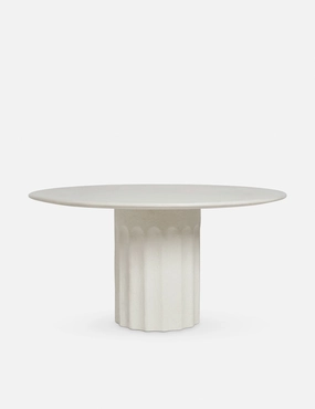 Doric Round Dining Table by Sarah Sherman Samueloutdoor wrought iron plant stand