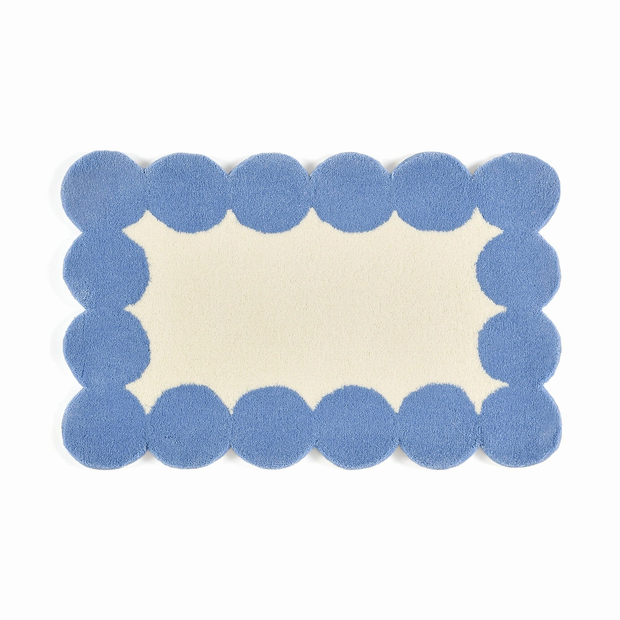 Dots Frame Mat 800 X 500 Ivory X Bluebedding sets ,throw blankets 