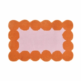 Dots Frame Mat 800 X 500 Pink X Orangebedding sets ,throw blankets 