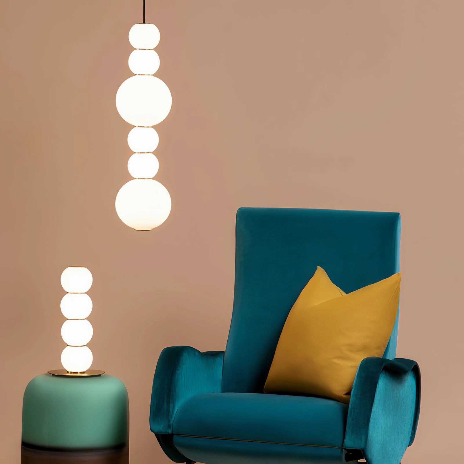 Double Globe Pendant Lamp