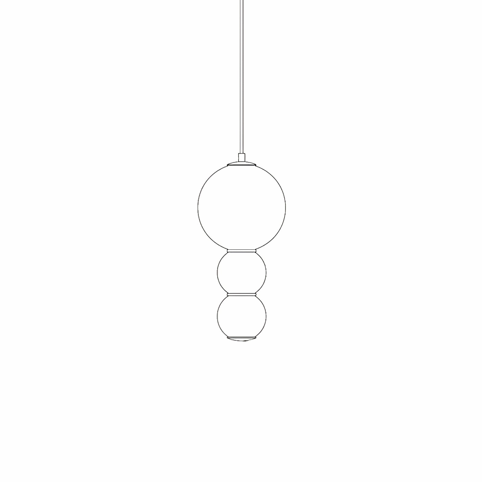 Double Globe Pendant Lamp