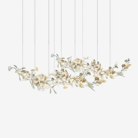 Double Layer Combination Gingko Chandelierrustic chandelier,bedroom chandelier 