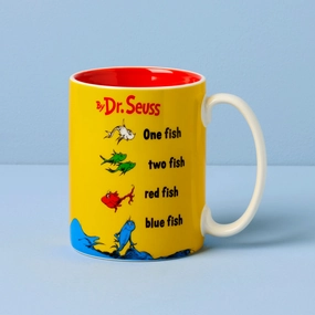 Dr. Seuss' One Fish Two Fish Mugmodern kitchen decor ,kitchen dinner set ,dinnerware 