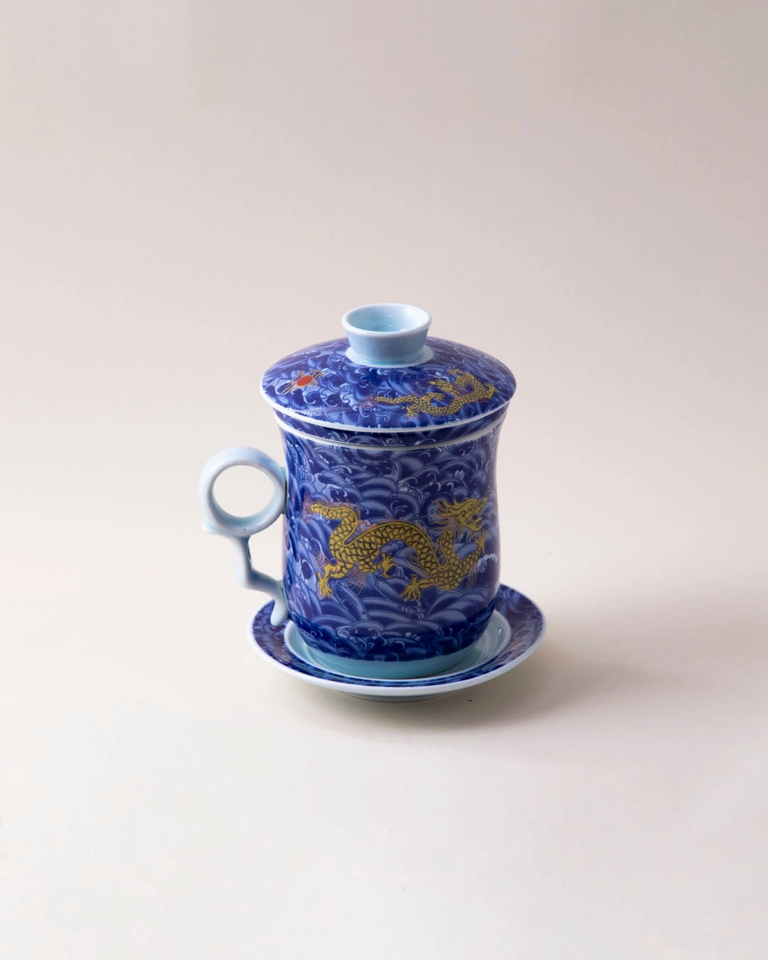 Dragon Infuser Tea Mug - Blue