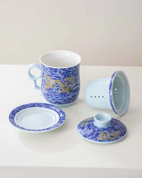 Dragon Infuser Tea Mug - Bluemodern kitchen decor ,kitchen dinner set ,dinnerware 