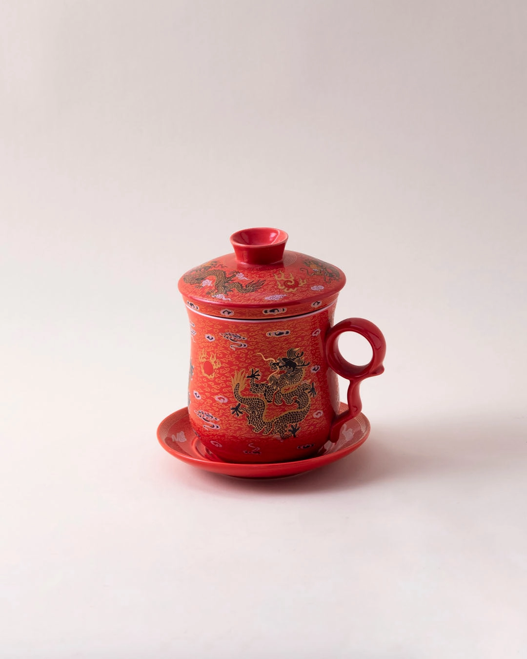 Dragon Infuser Tea Mug - Orange