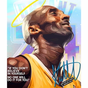 Drawing (Kobe Bryant If You Dont Believe in Yourself)  modern abstract painting decor