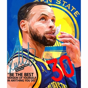 Drawing (Stephen Curry - Be The Best)  modern abstract painting decor