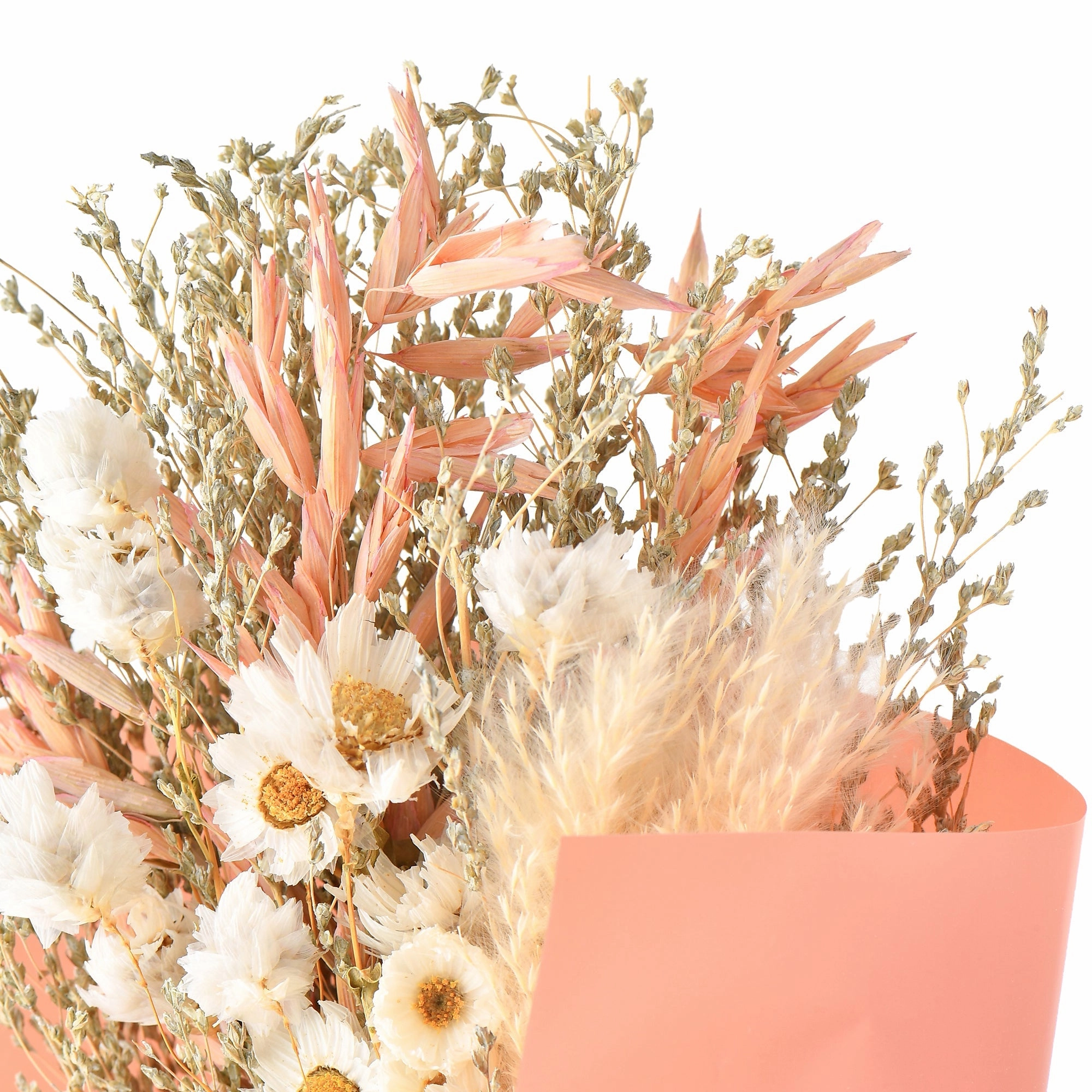 Dried Flower Bouquet Mix Medium Pink