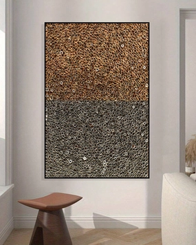 Duality Texture 3D Abstract Oil Paintingnordic style wall decor