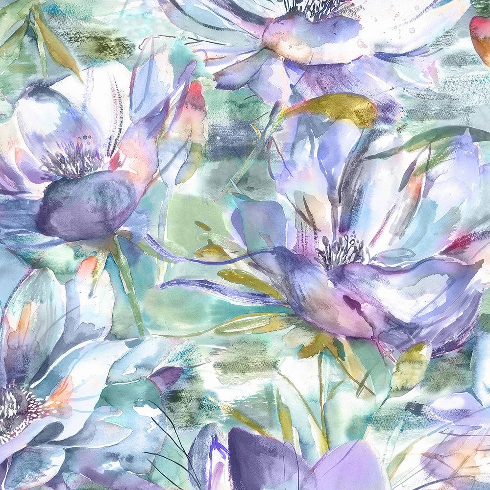 Dusky Blooms Printed Cotton Made to Measure Roman Blinds Fig