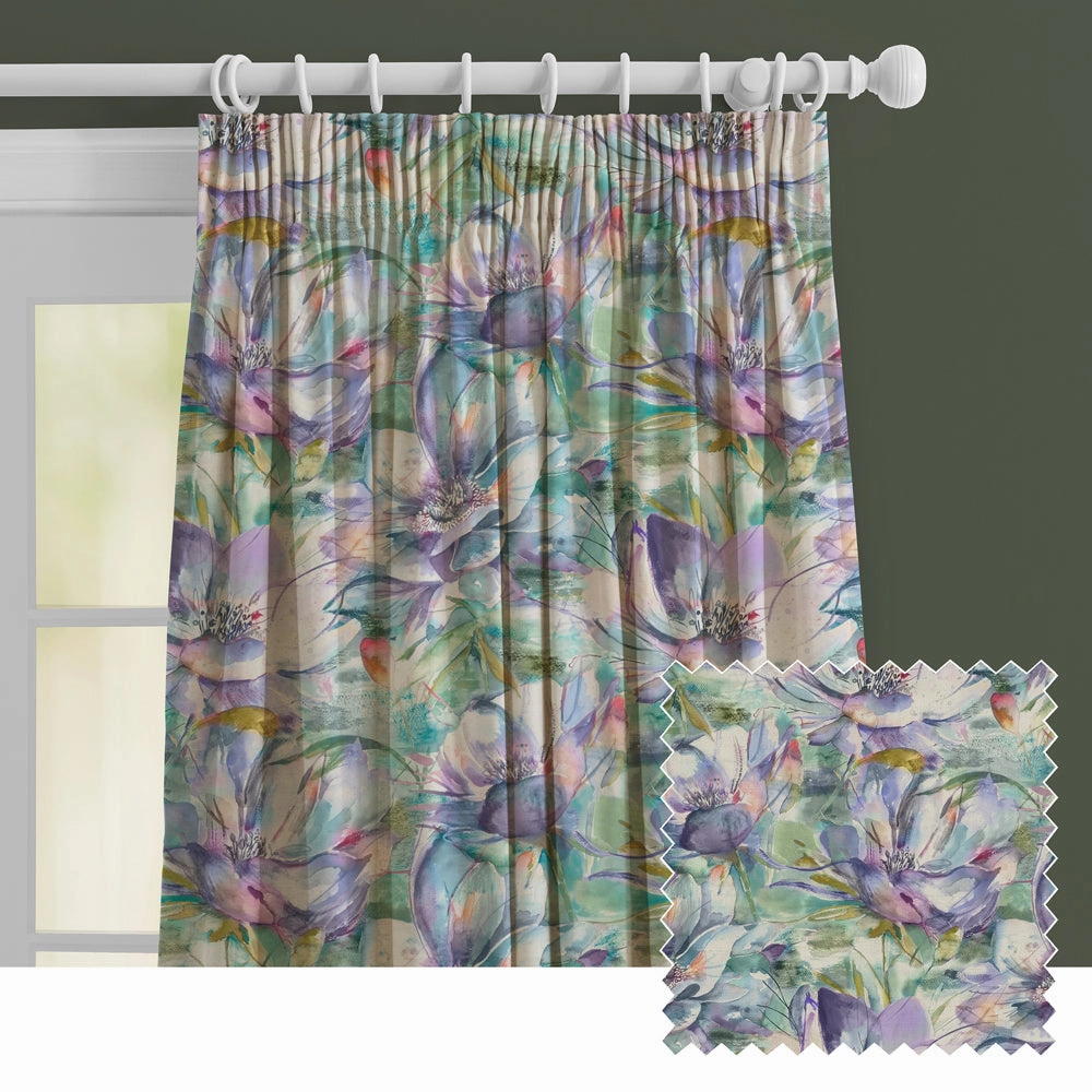Dusky Blooms Printed Made to Measure Curtains Figbedding sets ,throw blankets 