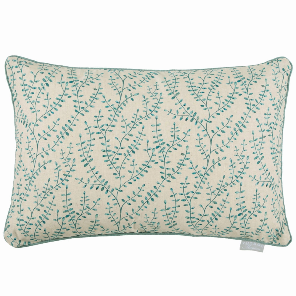 Eden Leaves Printed Cushion Ocean